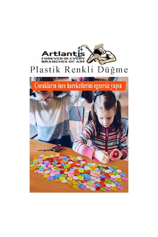 Renkli Düğme Plastik 2.5 Cm 25 Li 1 Paket 25 Mm Plastik Renkli Düğme Dikiş Parlak Yuvarlak 4 Delikli Düğme Etkinlik Okul