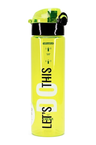 Su Matarası Tritan Geniş Ağız Su Şişesi Lets Do This Spor Matarası Suluğu Bpasız 630 Ml Sarı 0102