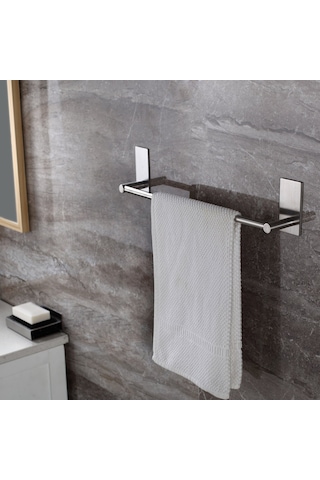 Deltahome Paslanmaz Çelik 40Cm Banyo Havluluk Askılık Inox