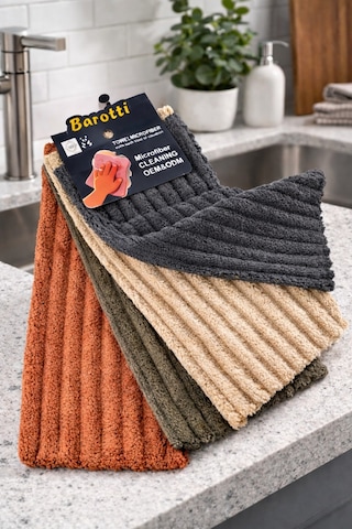 4'lü Mikrofiber Temizlik Bezi Seti,profesyonel,çok Amaclı,mutfak,cam Bezi,iz Bırakmaz,yüksek Emici Diğer