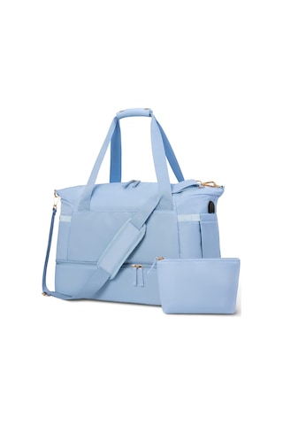 Ranyeek Kadınlar İçin Spor Çanta, Su Geçirmez Oxford Kumaşı, Kuru-ıslak Ayrımı, 36x47x22 Cm Büyük Kapasite, Fitness Seyahat Çantası Mavi/bej/siyah/gri/pembe/koyu Mavi Seçenekli MAvi