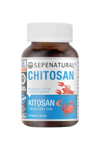 Sepe Natural Chitosan Kitosan 90 Kapsül x 330 mg Çitosan