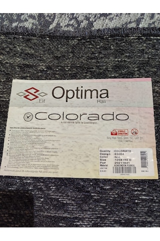 Optima Halı Colorado K5004 Gri 120 180