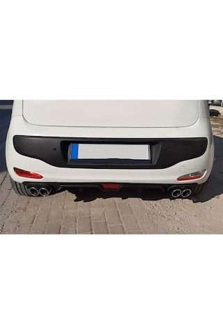 Ford Focus 2 Uyumlu Body Kit Difüzör 4 Çıkış Siyah Yuvarlak