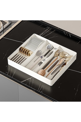 Youtek Mutfak Çekmecesi İçin Bölümlü Organizer, Ayrı Bölmeli Plastik Depolama Kutusu, Temiz Ve Düzenli Malzeme Saklama, Ev Kullanıma Uygun Diğer