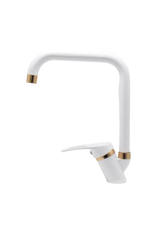 Kustar Oviedo Altın Beyaz Mutfak Eviye Bataryası