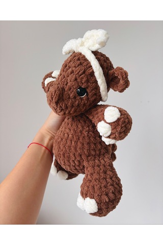 Pebble The Hippo Peluş Oyuncak Kahverengi
