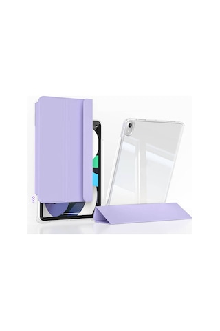 Apple Uyumlu iPad Air 13 2025 M3 Kılıf Magnetik Ayrılabilen Airbagli Zore Sliding Tablet Kılıfı Kapaklı Kılıf