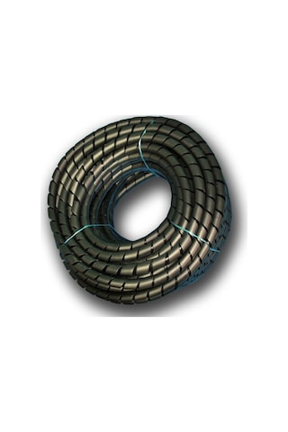 Kablo Sarıcı Koruyucu Spiral Rulo No 5 17Mm Siyah Kalın 50M