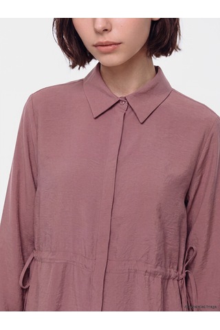Lcw Modest Bordo Modal Karışımlı Kadın Gömlek Tunik