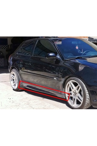 Audi A3 8l X Marşpiyel Takımı Sağ Sol Fiberglass Boyasız