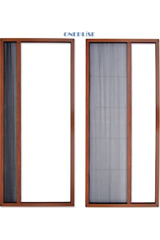 Plise Akordiyon Sürgülü Kapı Sineklik En:0-120, Boy:0-220cm