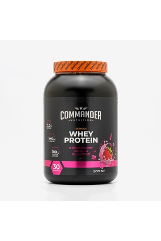 Commander Nutrition Serious Whey Protein Çilek Aromalı 30 Servis 900 G