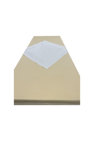 Krem 80cmx80cm Ve Sarı 140cmx240cm Pamuklu Masa Örtüsü 2 Li Set