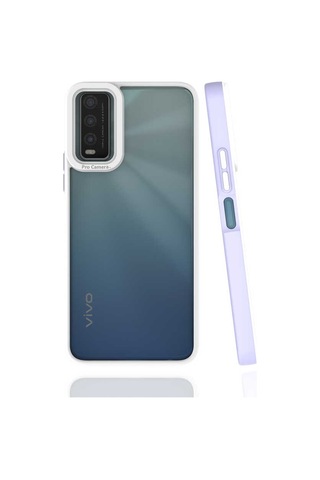 Zore Vivo Y20 Kılıf Msra Mima Kapak - Lila Lila