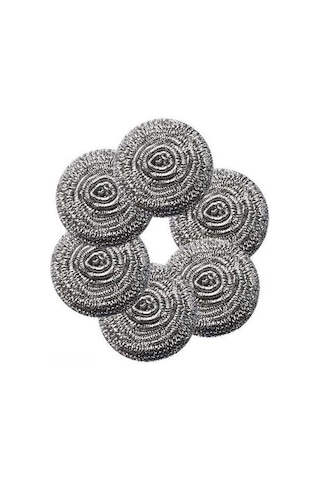 Novahub Paslanmaz Çelik 6'lı Sünger Seti - Tencere, Tava, Izgara Temizliği İçin Diğer