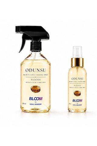 Premium Odunsu Oda Tekstil Spreyi Seti 500 Ml & 100 Ml