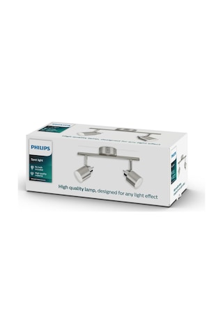 Philips Essentials Meranti Tavan/Duvar 2'li Spot Lamba (Ampul birlikte verilmez)