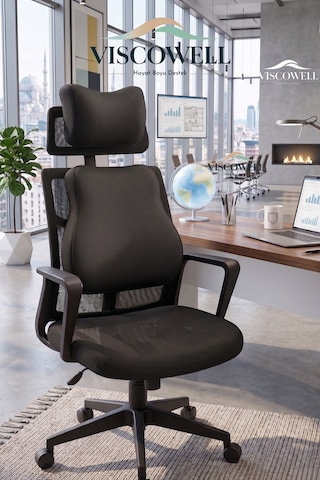 Visco 2'li Takım Set Boyun Yastığı Ve Sırt Bel Minderi Ergonomik Tasarım Ofis Ev Ve Araç İçin Kullanım