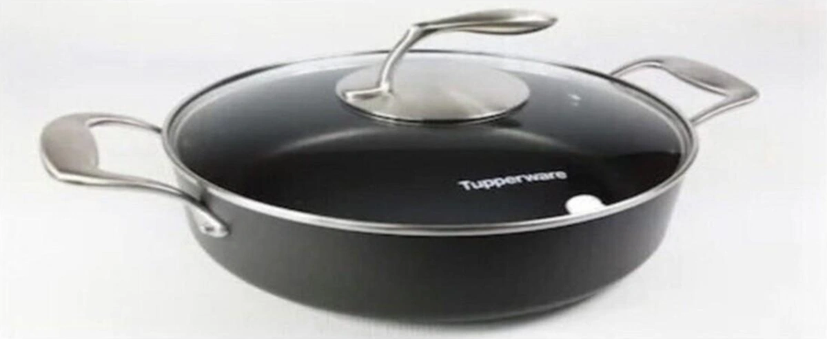 Tupperware Kuğu Tencere Teflon Sersisi 4.1 L Özel Seri Bakır - Siyah