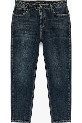 Koton Normal Bel Cepli Pamuklu Tapered Fit Jean Pantolon - Joe Jean Orta İndigo 7wam40129nd