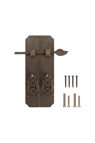 Çin Tarzı Kapı Kolu Seti Antik Bakır Bahçe Kapı Kulpu Huiliang