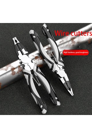 Aubyhe 8" Elektrikçi Testere: Anti-skay Kollü, Tel Kesme-çıkartma Ve Presleme Özellikli, Krom Vanadyum Çelik Uçlu Testere