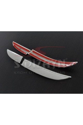 S-Dizayn Renault Clio 4 Hb Krom Stop Alt Çıtası 4 Prç 2012 Üzeri