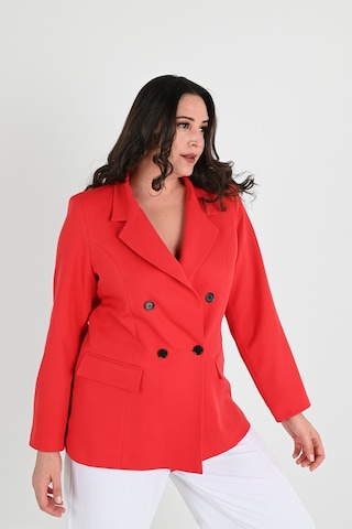 Kadın Astarlı Büyük Beden Blazer Ceket 0101-1 001