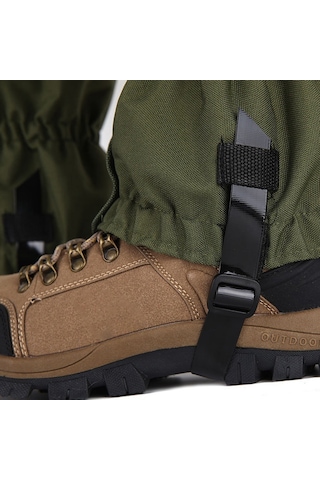 1 Çift Su Geçirmez Spor Tırmanma Legging Çorapları Yürüyüş, Kayak, Avcılık İçin Su Geçirmez Bot Kapağı - Siyah