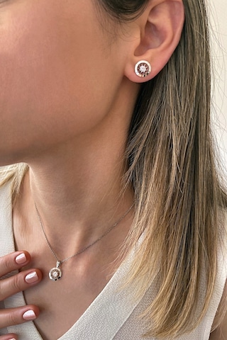 Zirkon Taşlı 925 Ayar Gümüş Set - 67018501 Gümüş