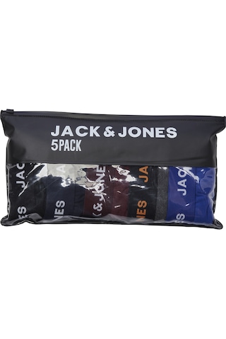 Jack & Jones Erkek 5'li Düz Renk Boxer Paketi Black Siyah