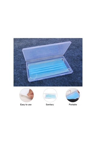 Ulzyvf Taşınabilir Masif Maske Saklama Kutusu - 10 Adet, Toz Ve Nem Geçirmez Kapaklı Diğer