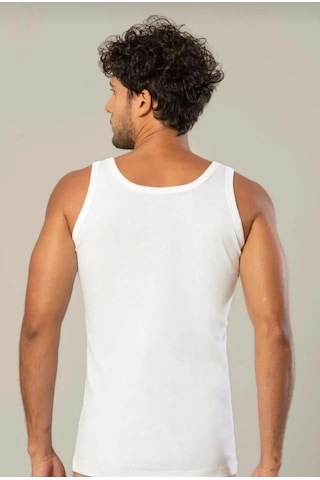 Erdem 1110 Erkek Ribana Askılı Atlet 12 Adet Beyaz