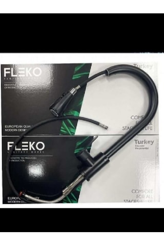 Fleko Spiralli Eviye Bataryası Siyah Siyah