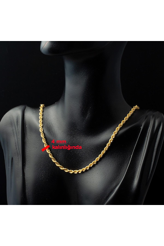 Burma 14 Ayar Altın Zincir - 50 cm 14HL504