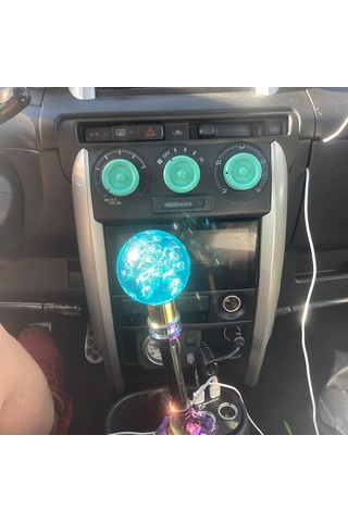 Yifomall Pembe Akrilik Kristal Baloncuk Vites Topuzu - M8/m10/m12 Adaptörlü Pembe