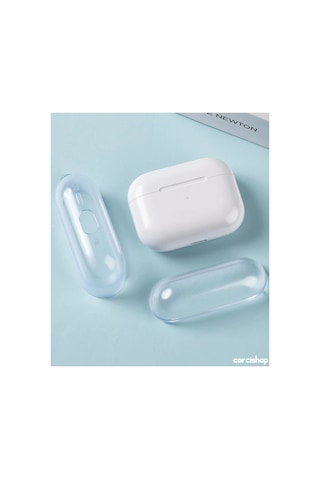 Apple Airpods Pro 3 Kılıf Şeffaf Silikon Ürün Kulaklık Değildir Beyaz