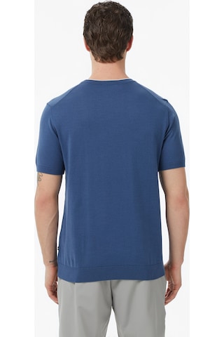 Nautica Erkek Mavi Regular Fit Kısa Kollu Triko Düz S65110t