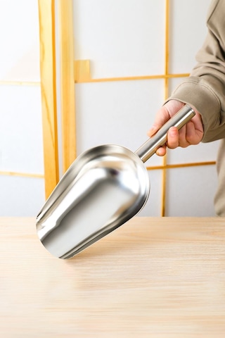 Çelik 19,5 Cm Baharat Kuruyemiş Bakliyat Erzak Küreği Cin792