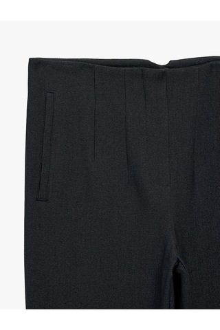 Koton Slim Fit Düz Kısa Paça Cigarette Pantolon Lacivert 7wak40037uw