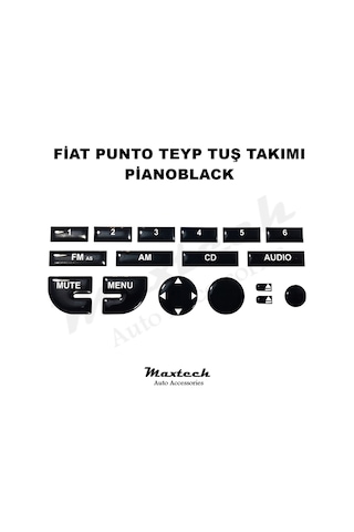Fiat Punto Teyp Tuş Takımı Pianoblack