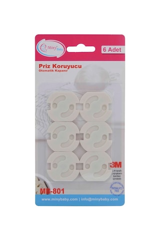 Otomatik Kapanır Priz Koruyucu- 6 Adet