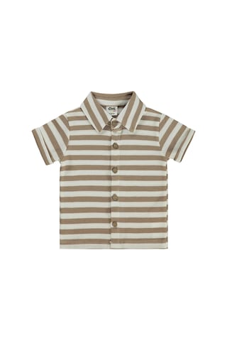 Civil Baby Çizgili 6-18 Ay Gömlek - Kahverengi