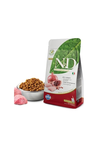 N&D Tahılsız Tavuklu ve Narlı Yavru Kedi Maması 1500 G