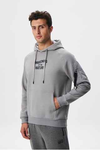 AR-MA Arma Erkek Regular Fit Koldan Cepli Kapşonlu Sweatshirt 001