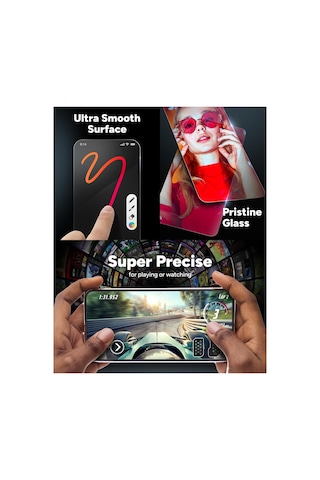 Apple iPhone Uyumlu 15 Yüksek Çözünürlük Ultra Clear Şeffaf Temperli Kırılmaz Ekran Koruyucu Telefon Camı