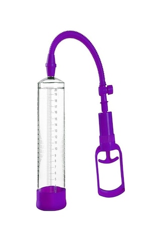 Erofoni Yeni Nesil Kaliteli Dayanıklı Mekanizma 20 CM Tetikli Purple Penis Vakum Pompası