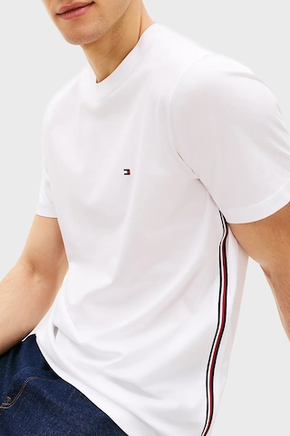 Tommy Hilfiger Erkek T Shirt Mw0mw42393 Ybr Beyaz Beyaz