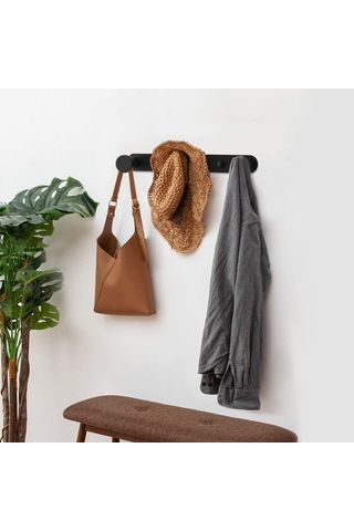 Duvara Monte Havlu Askısı, Kancalı Vestiyer Askısı, Banyo Ve Mutfak Kapıları İçin Paslanmaz Çelik 304 Duvara Monte Havlu Askısı 3 Kanca, Siyah Çok Renkli